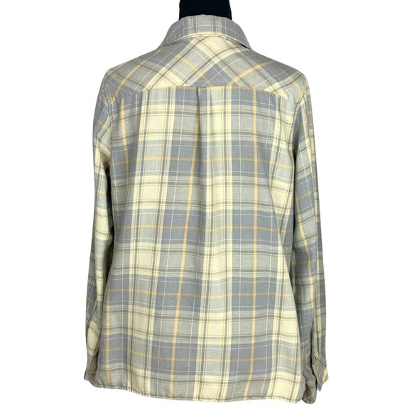 2/$25 - LEE RIDERS Long Sleeve Casual Button Down Plaid Blouse - Picture 4 of 6